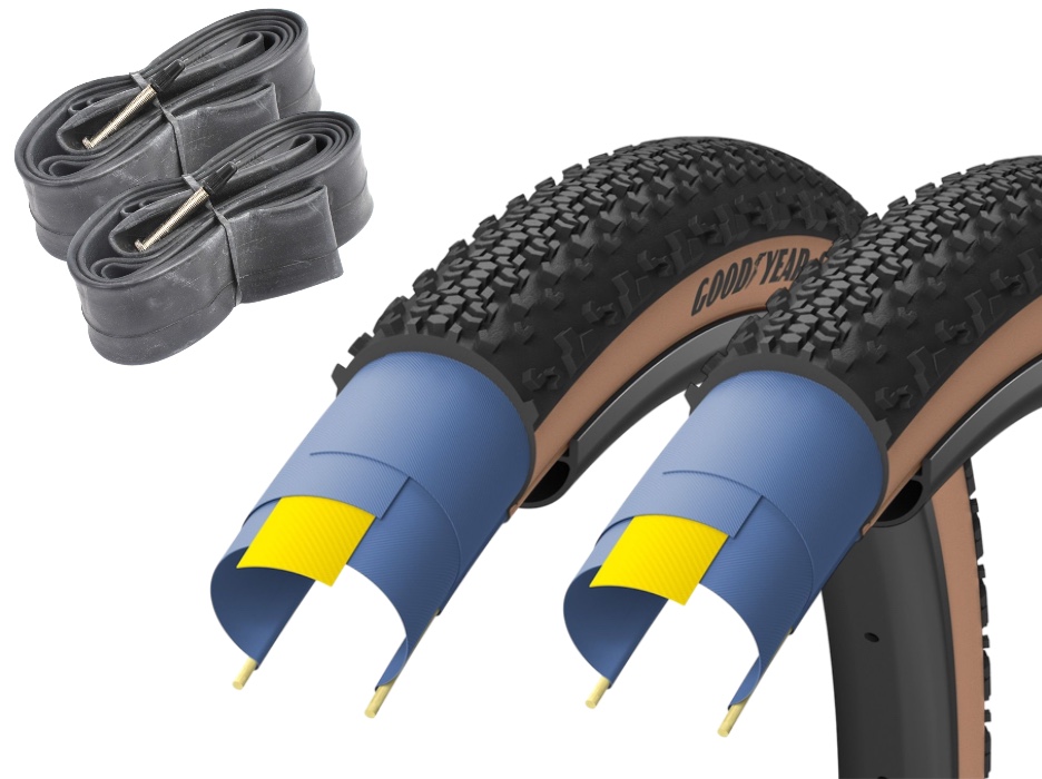 Folding tire GOOD YEAR Connector TC set 700 x 35C 120 TPI + FV inner tube