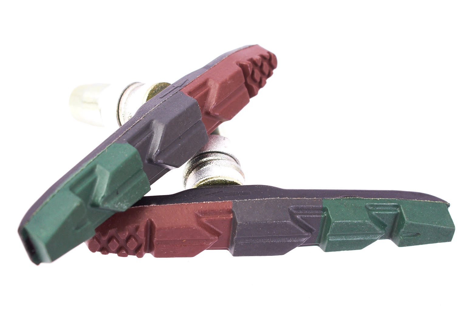 Dreifarbige BMX Bremsschuhe für U und V-Bremse Dreifarbige BMX Bremsschuhe für U und V-Bremse