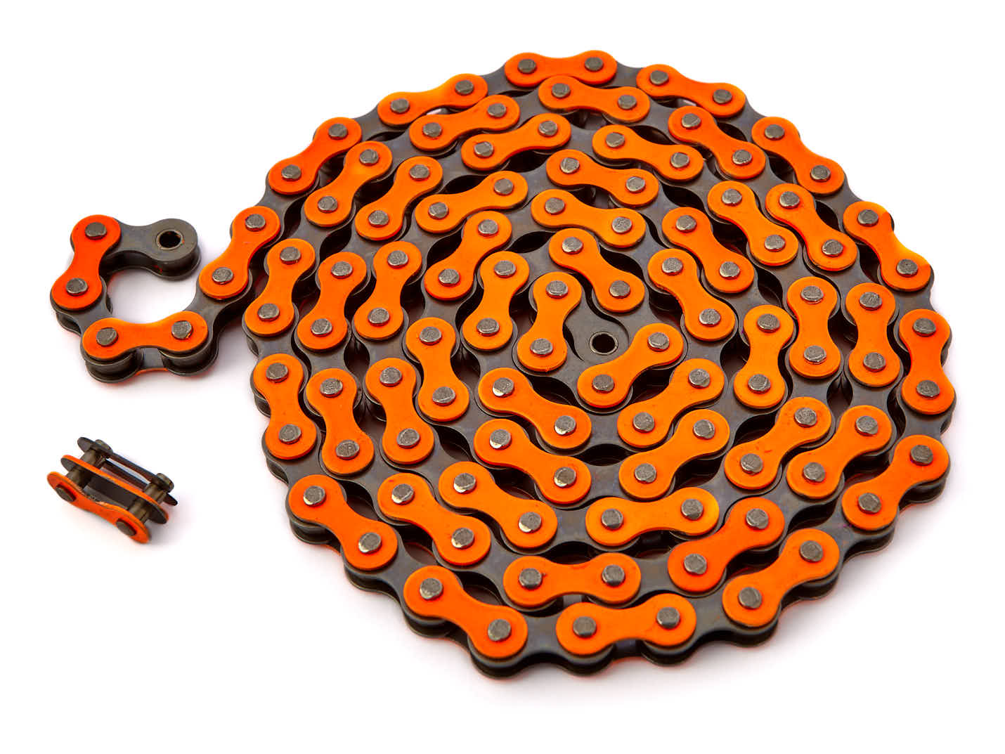 BMX Fahrradkette 1/2" x 1/8" von KHE in Orange BMX Fahrradkette 1/2" x 1/8" von KHE in Orange