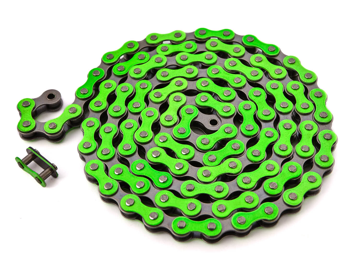 Grüne BMX Fahrradkette von KHE  Grüne BMX Fahrradkette von KHE