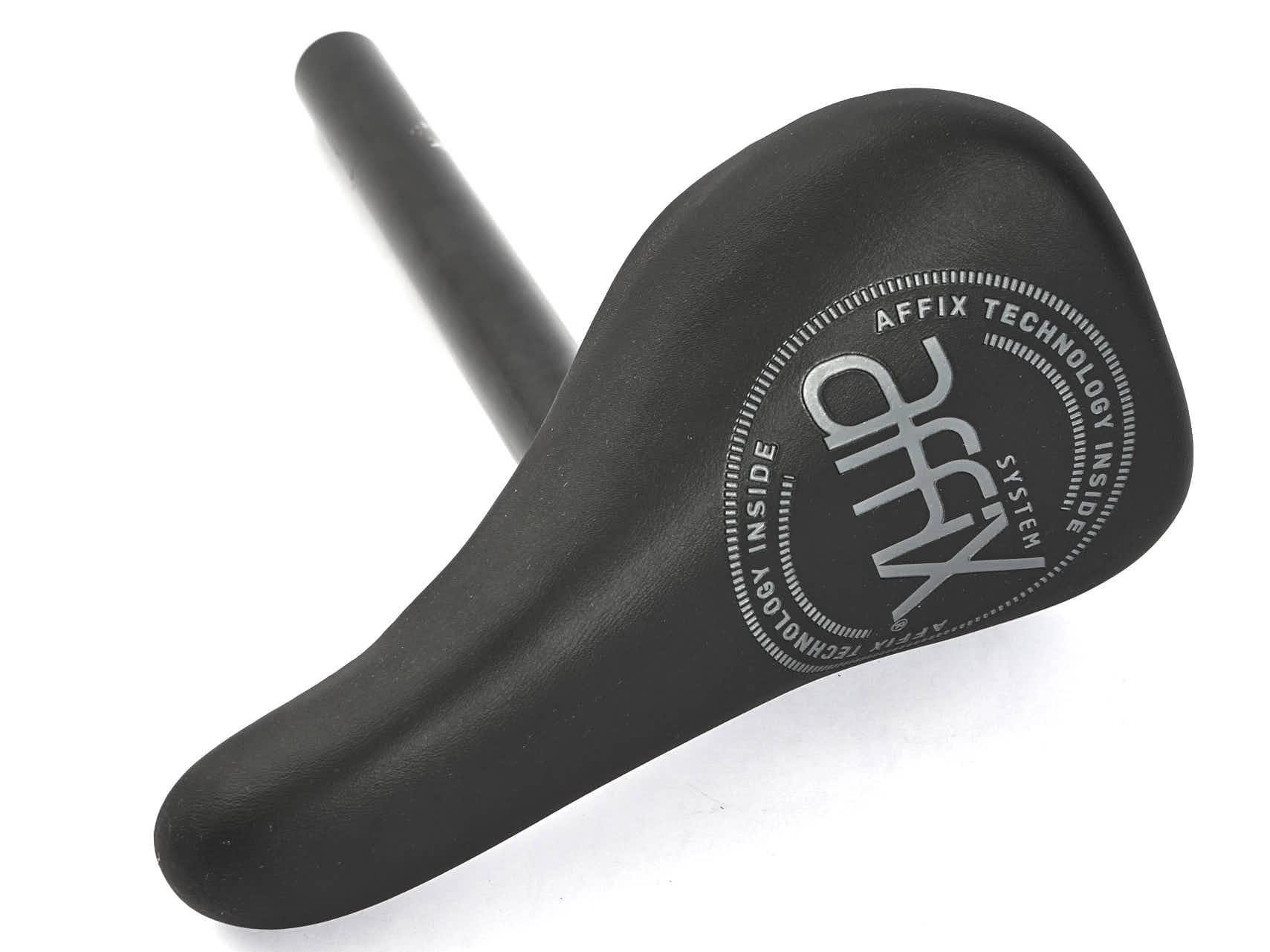 BMX saddle combo KHE mid padded Sattelcombo mit AFFIX Aufschrift in Schwarz