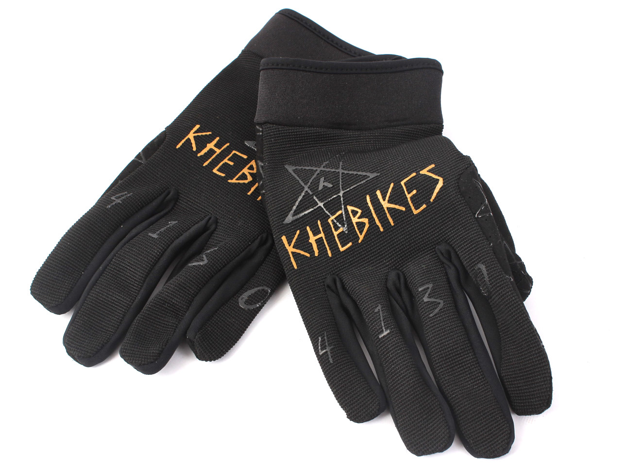 BMX Handschuhe von KHE in Schwarz, Orange