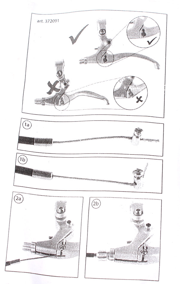 BMX brake cable for rotor