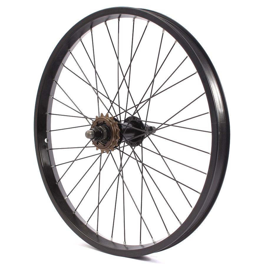 BMX rear wheel KHE BARCODE 20 inch 14mm