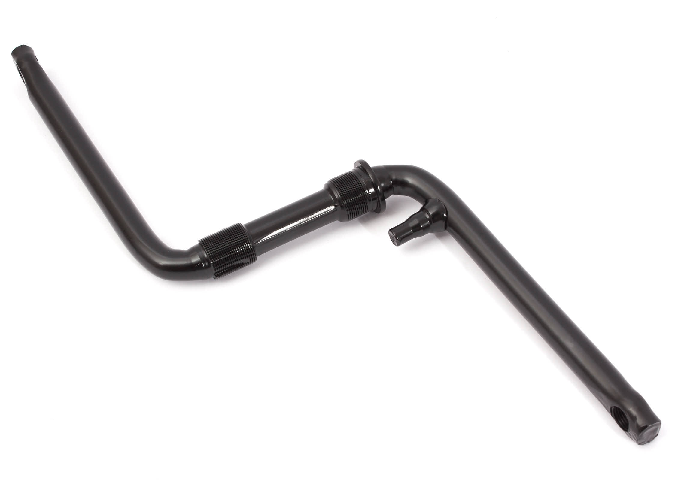 170mm lange BMX Kurbel aus 4130 CrMo Stahl in Schwarz 170mm lange BMX Kurbel aus 4130 CrMo Stahl in Schwarz