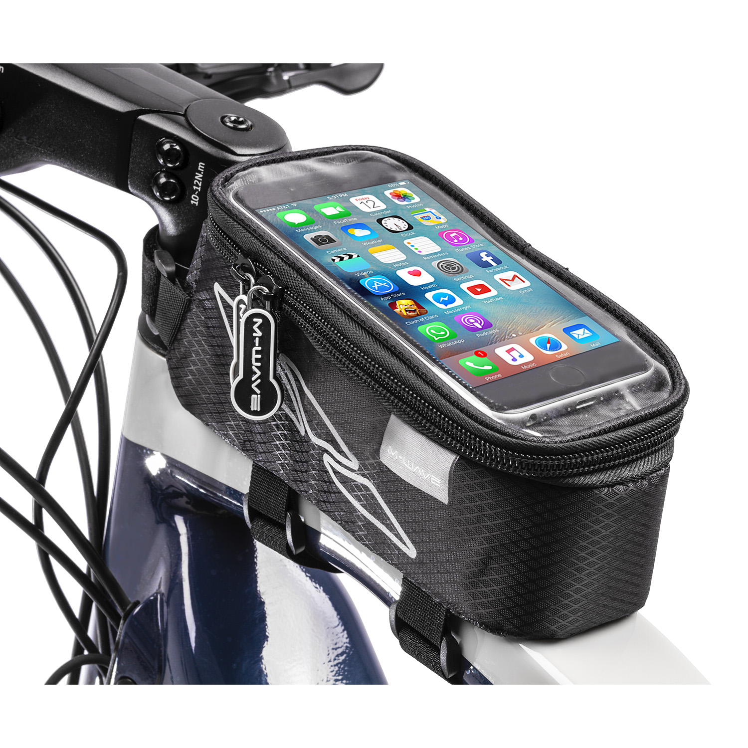 M-WAVE Rotterdam Top XL Top Tube Bag Black
