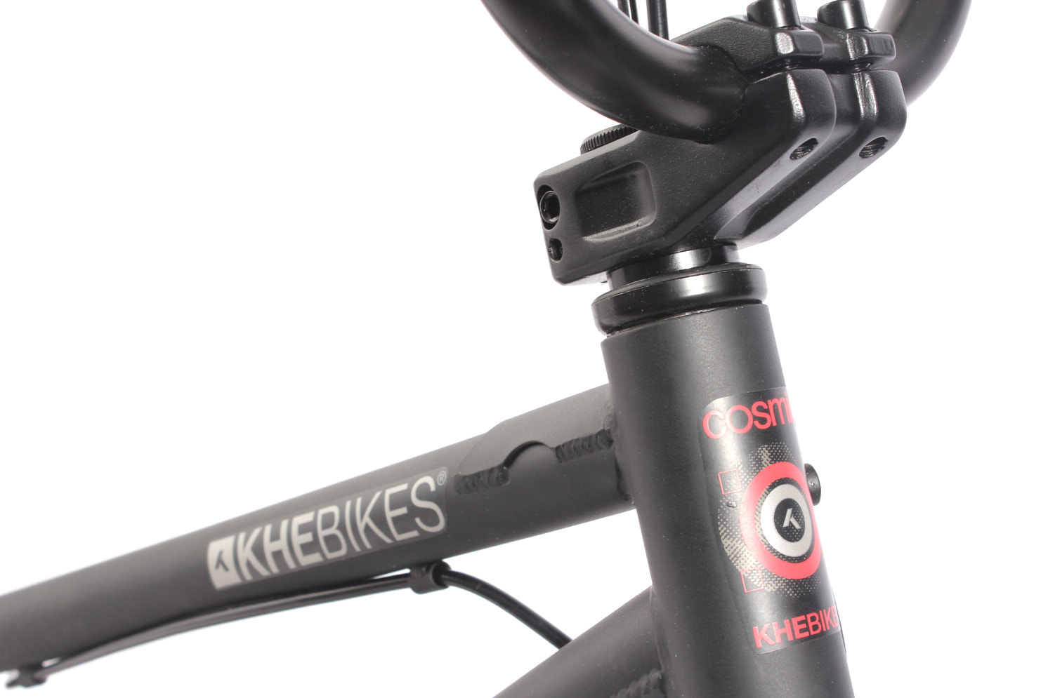 AFFIX Rotor mit Cosmic Logo und schwarzem Rahmen mit KHEbikes Logo