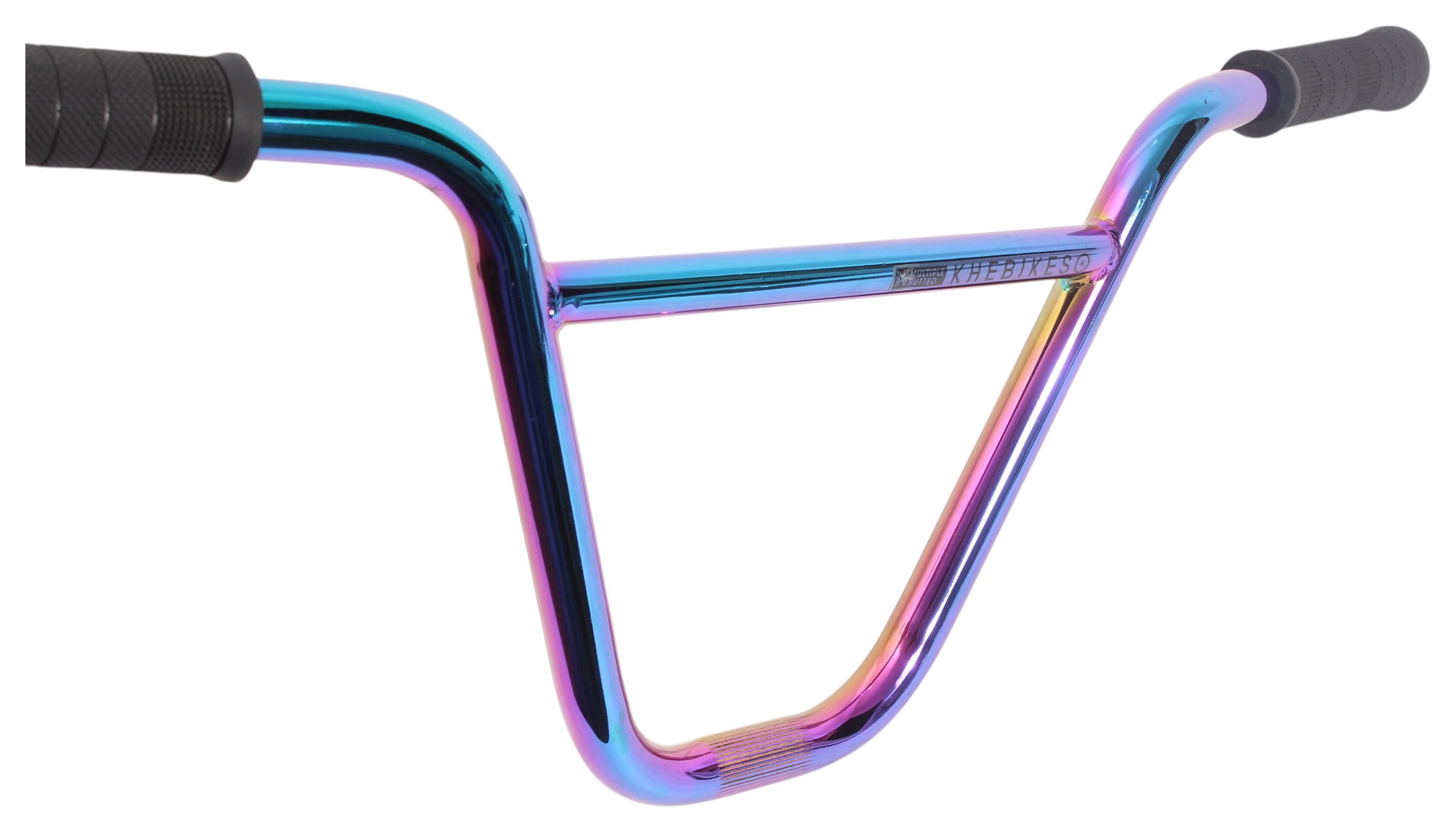 BMX Lenker KHE MVP 9 Zoll oil slick + KHE Pyramide Griffe