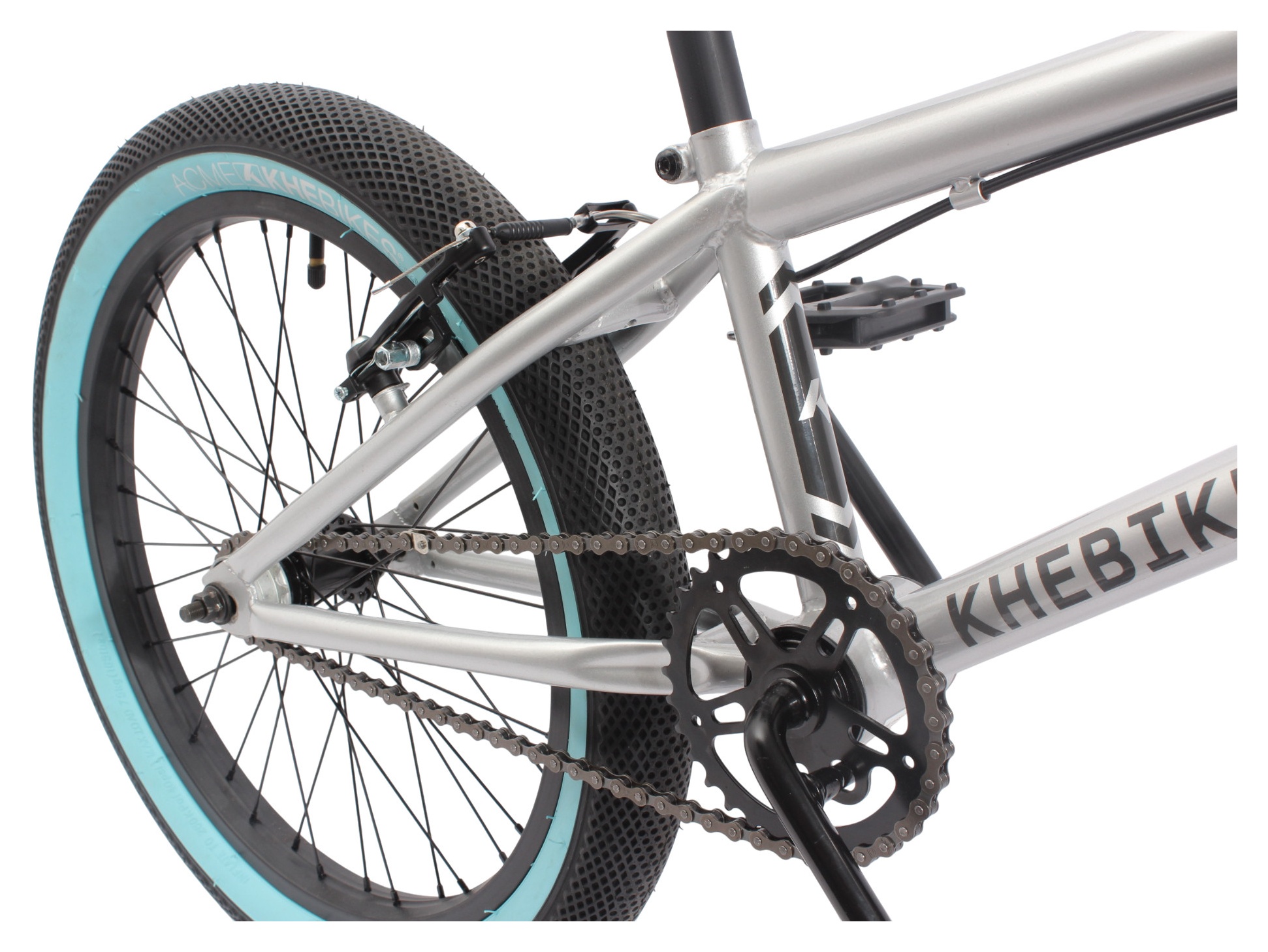 BMX bike KHE PARK 20 inches 11.1 kg silver