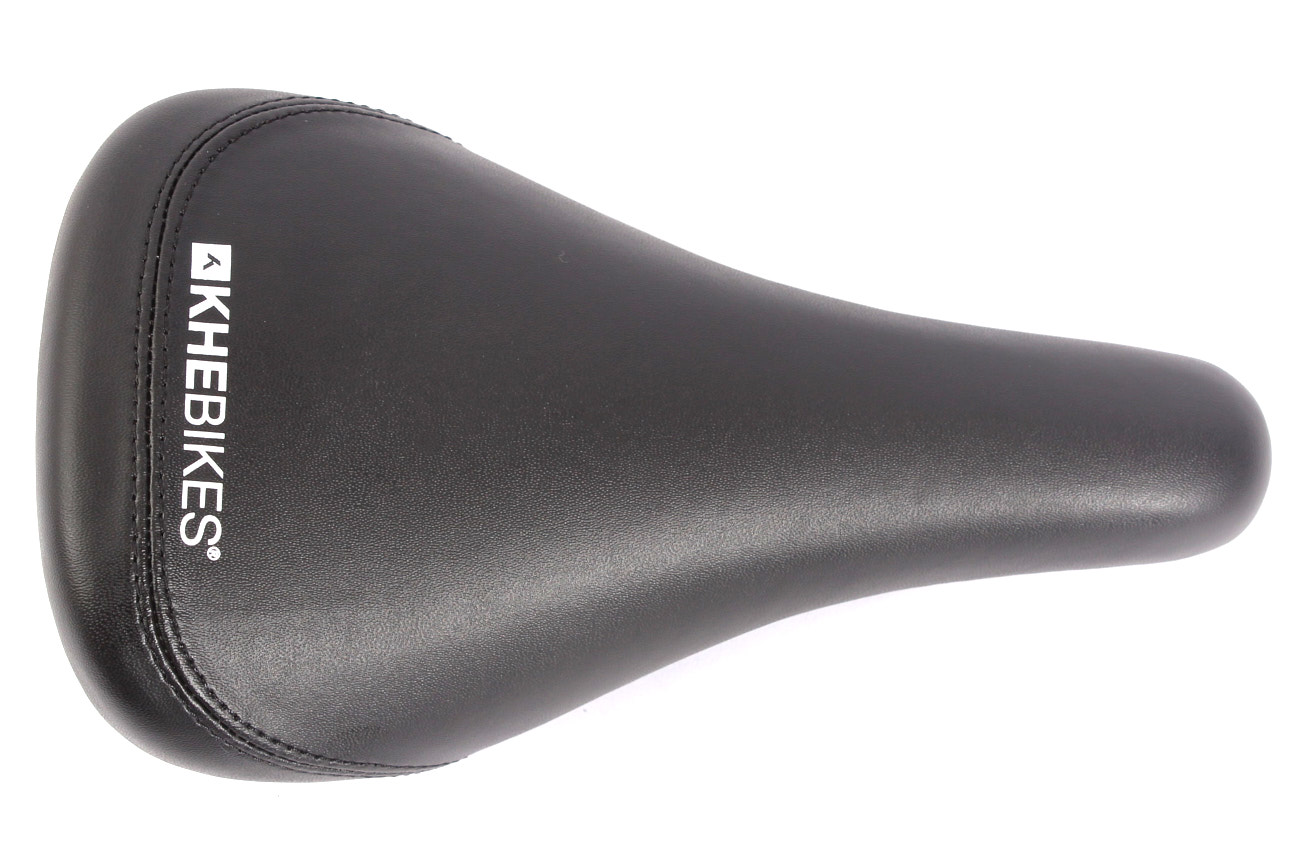 Fahrradsattel in Schwarz von oben Fahrradsattel in Schwarz von oben