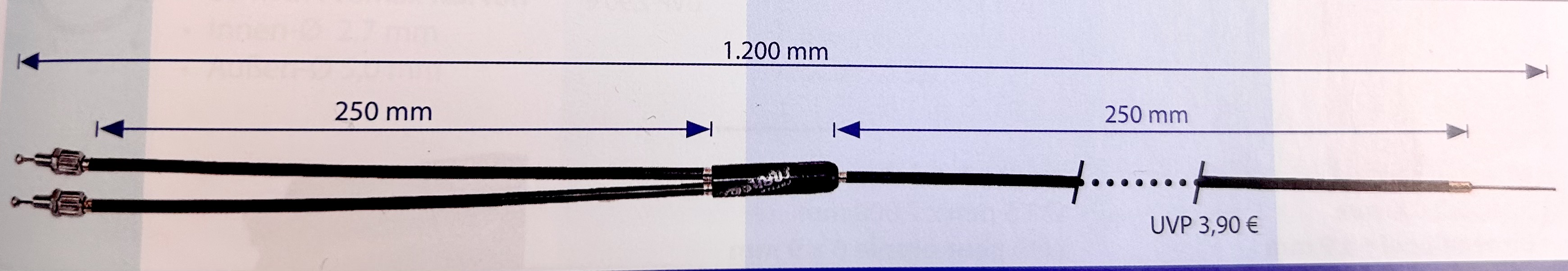 BMX brake cable for rotor 1200mm