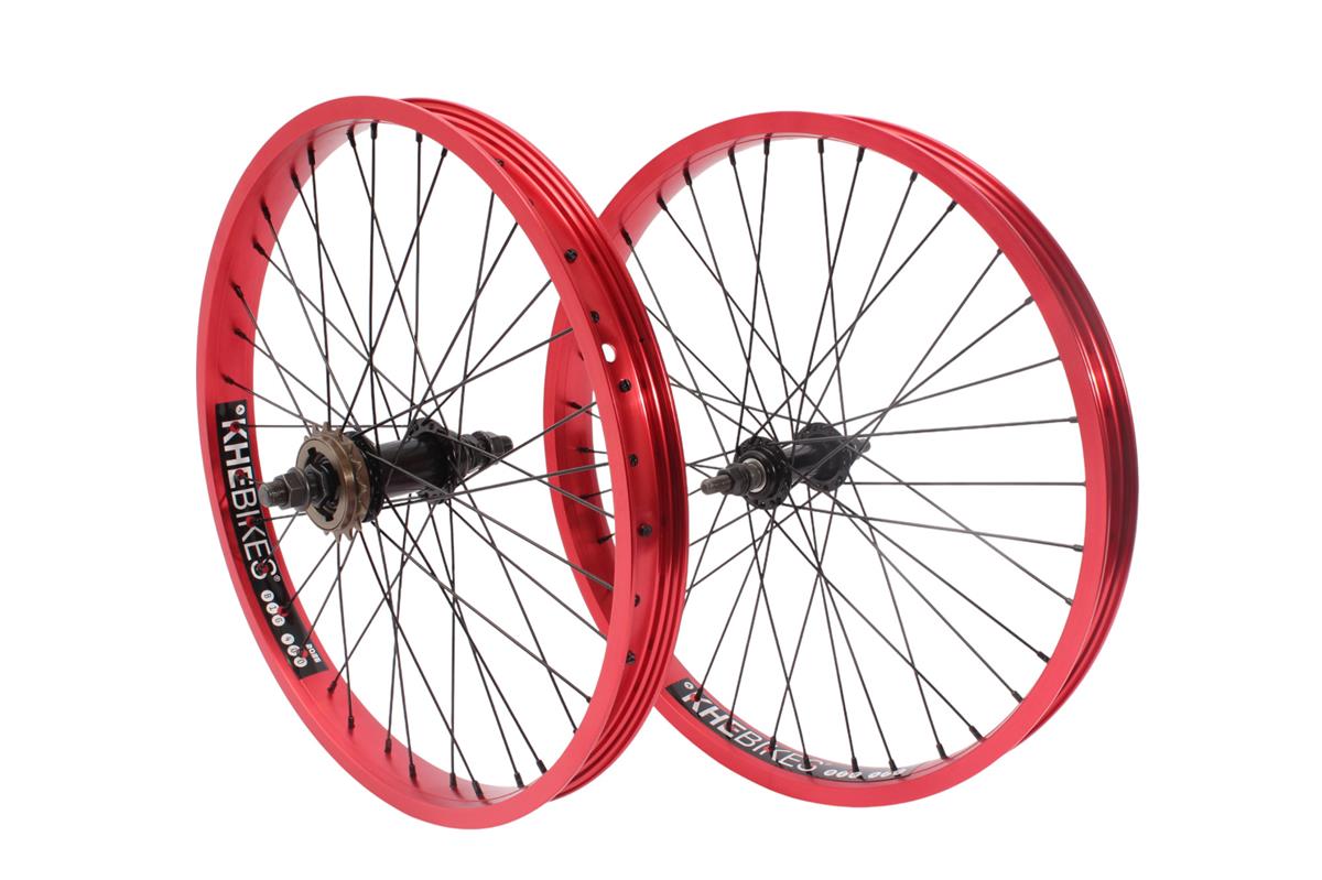 BMX Wheelset KHE PRISM 20 inch red