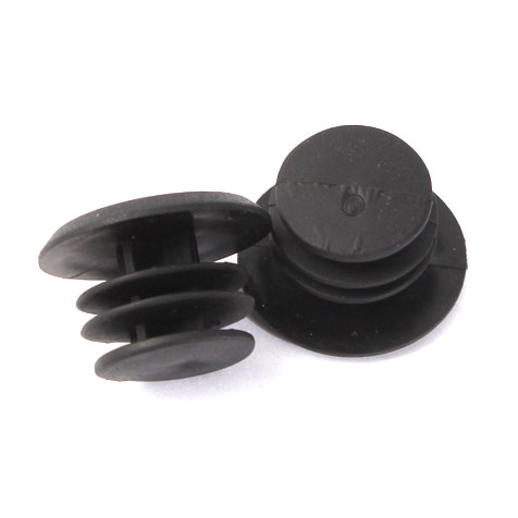 Schwarze Lenkerenden aus PVC