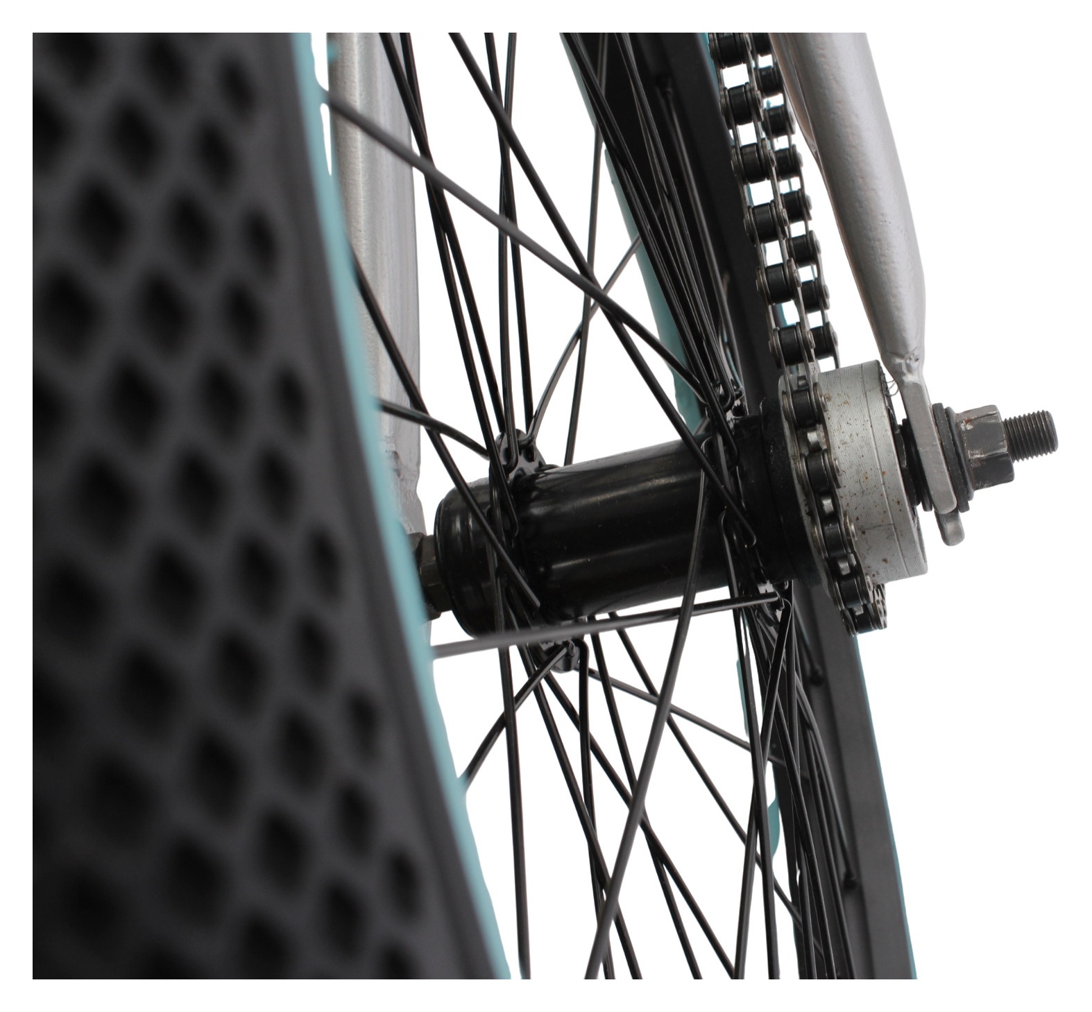 BMX bike KHE PARK 20 inches 11.1 kg silver