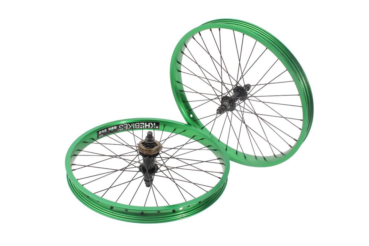 BMX wheelset KHE PRISM 20 inch green