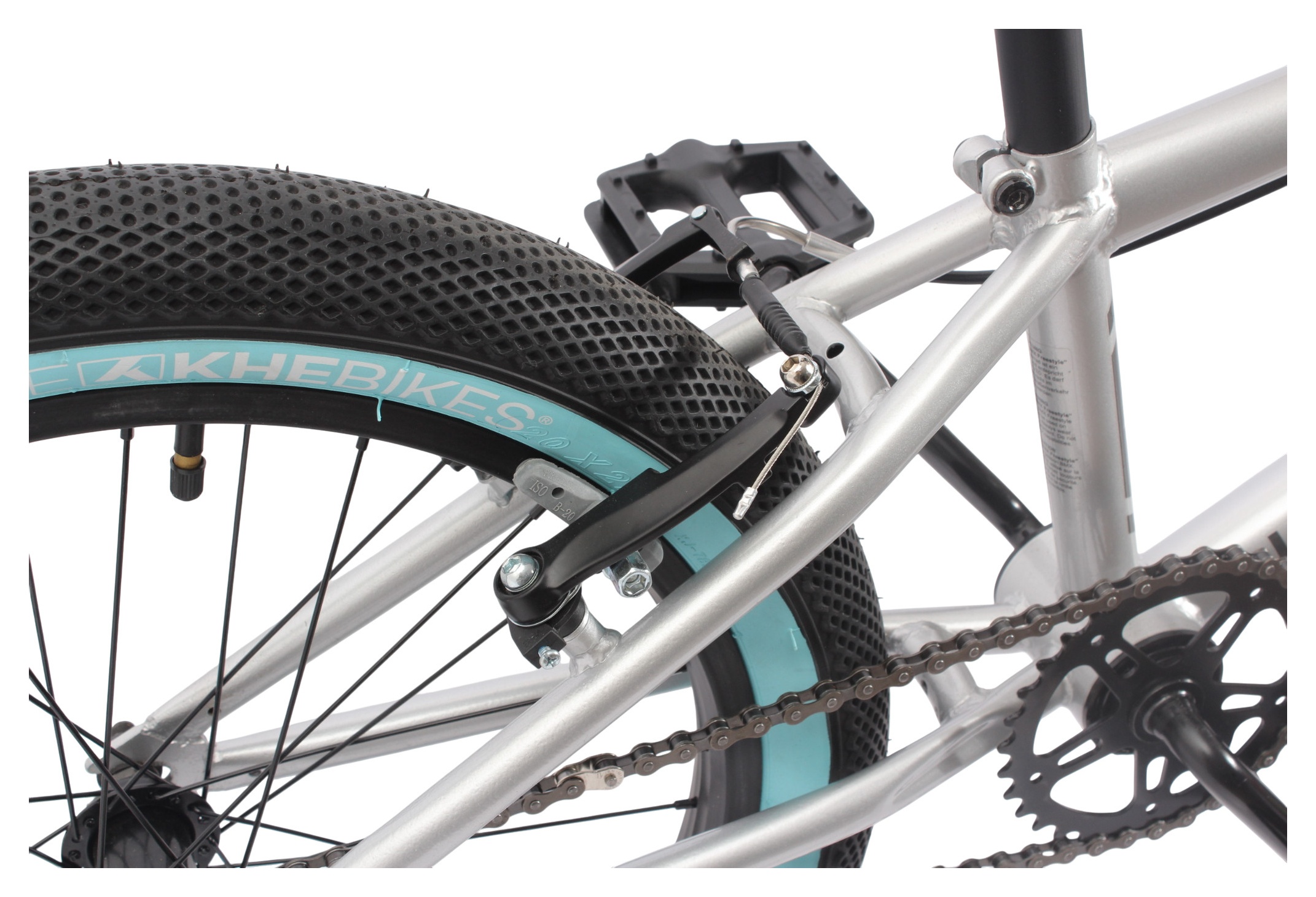 BMX bike KHE PARK 20 inches 11.1 kg silver