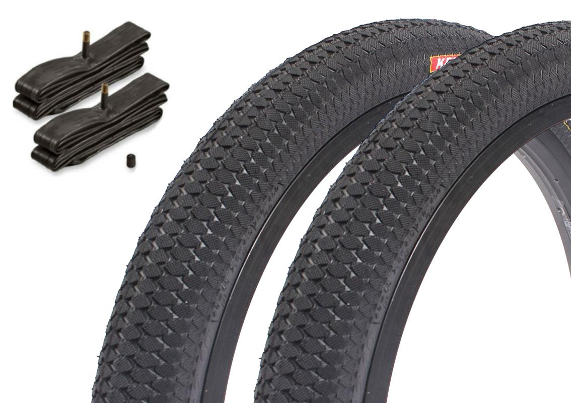 BMX tire set KENDA Kiniption 20 inch x 2.10 inch + AV inner tube