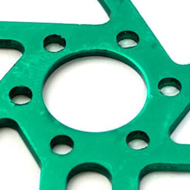 Nahaufnahme Innenring von Kettenblatt mit 24mm Durchmesser