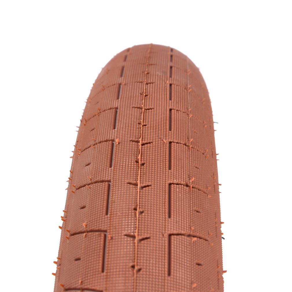 BMX tire set KHE ACME 20 inch x 2.40 inch brown + AV inner tube