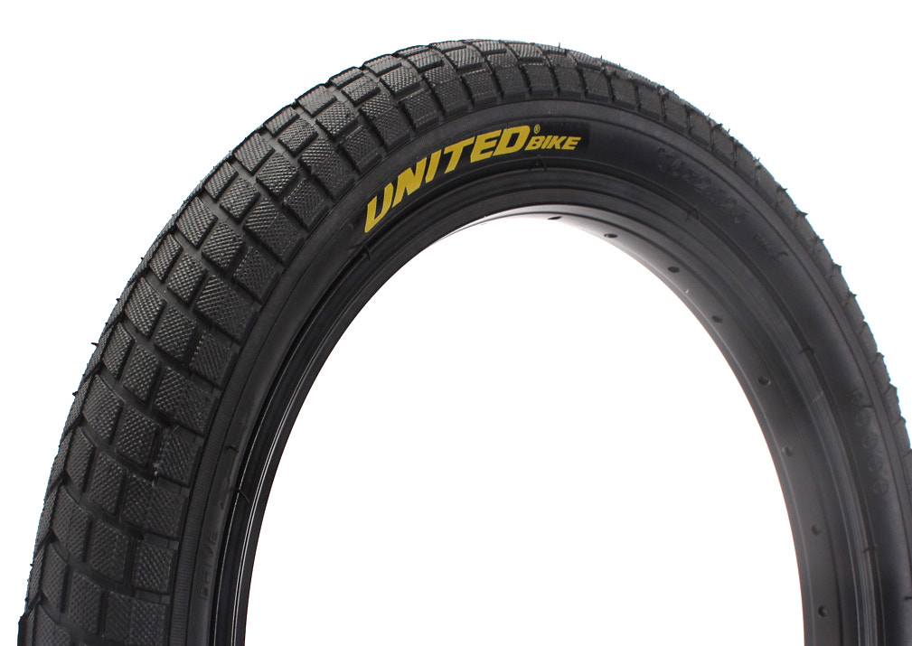 16 Zoll BMX Reifen KHE x United in Schwarz