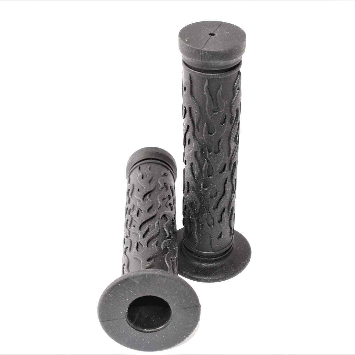 Schwarze BMX Griffe mit Flansch Schwarze BMX Griffe mit Flansch
