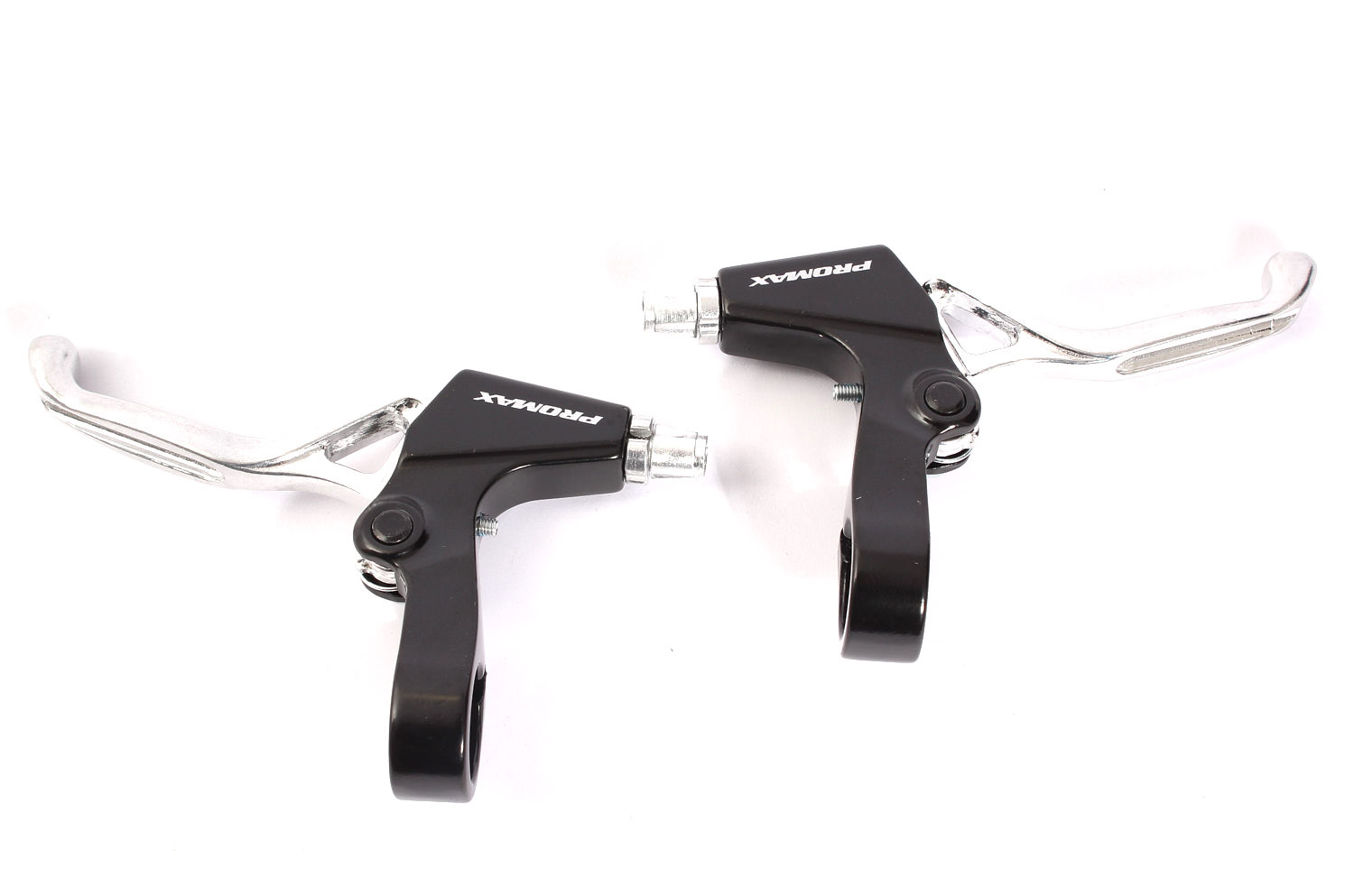 Rechter und Linker bremshebel mit Drei Finger Design in schwarz und silber