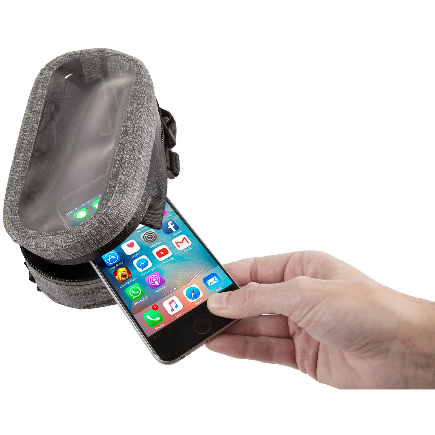M-WAVE Suburban Top Tube Bag Grey