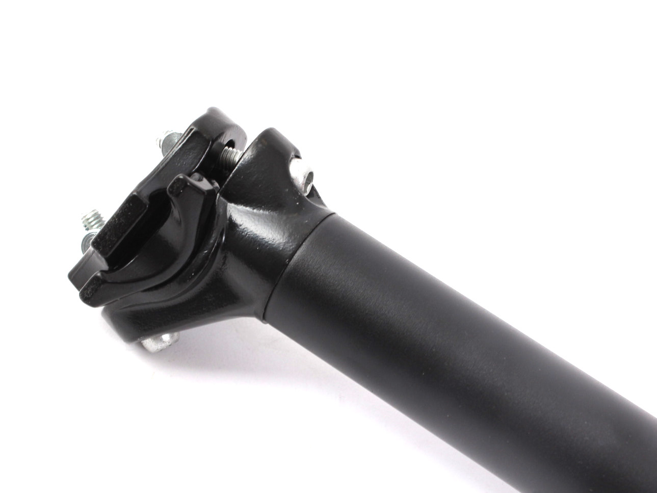 Nahaufnahme Sattelklemmsystem in Schwarz