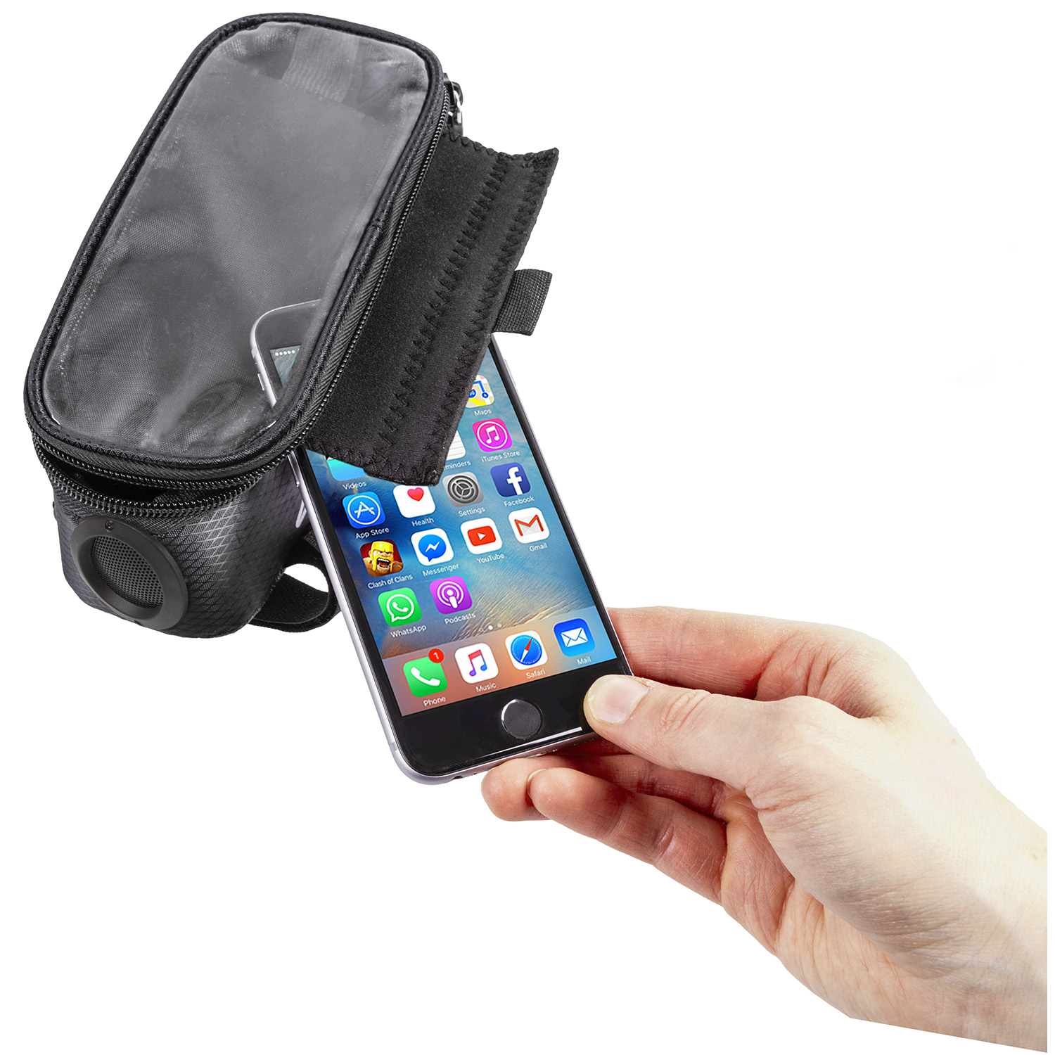 M-WAVE Rotterdam Top Sound Top Tube Bag black