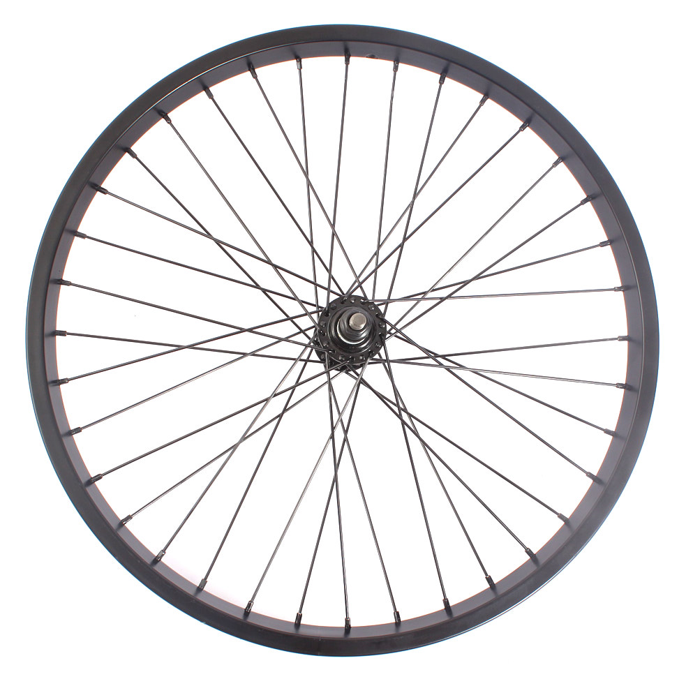 BMX Vorderrad in Schwarz mit 36 Speichen