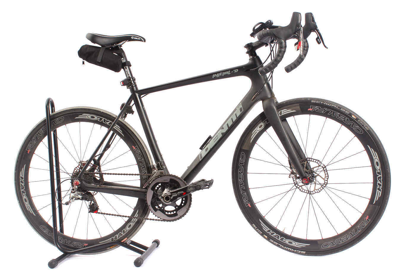 Fahrradständer mit großem Rennrad Fahrradständer mit großem Rennrad