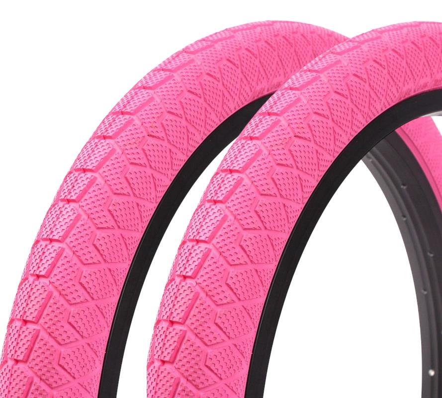 BMX tire set KENDA 20 inch x 1.95 inch pink