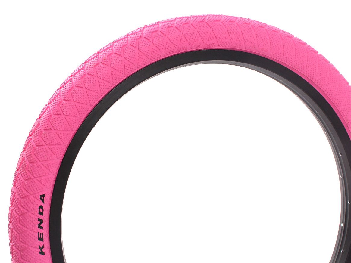 BMX tire set KENDA 20 inch x 1.95 inch pink + AV inner tube