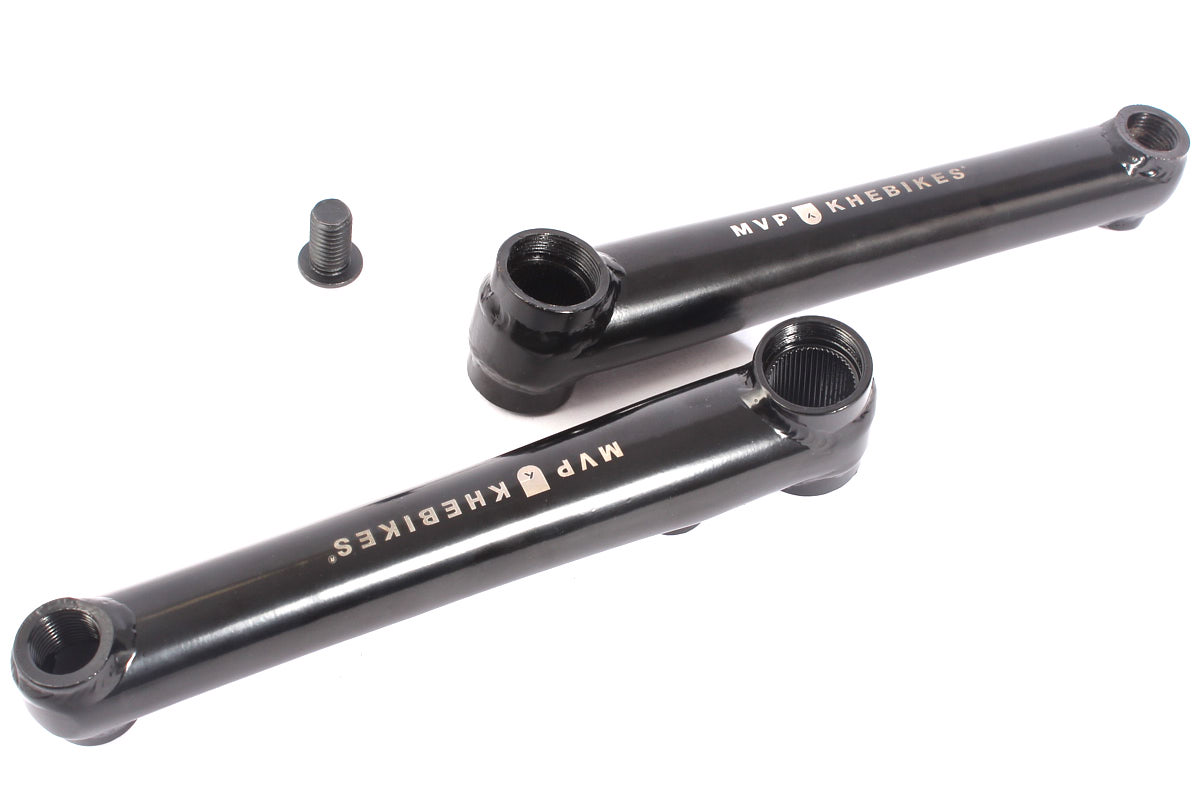 Schwarze 165mm Kurbelarme mit Kettenblattschraube