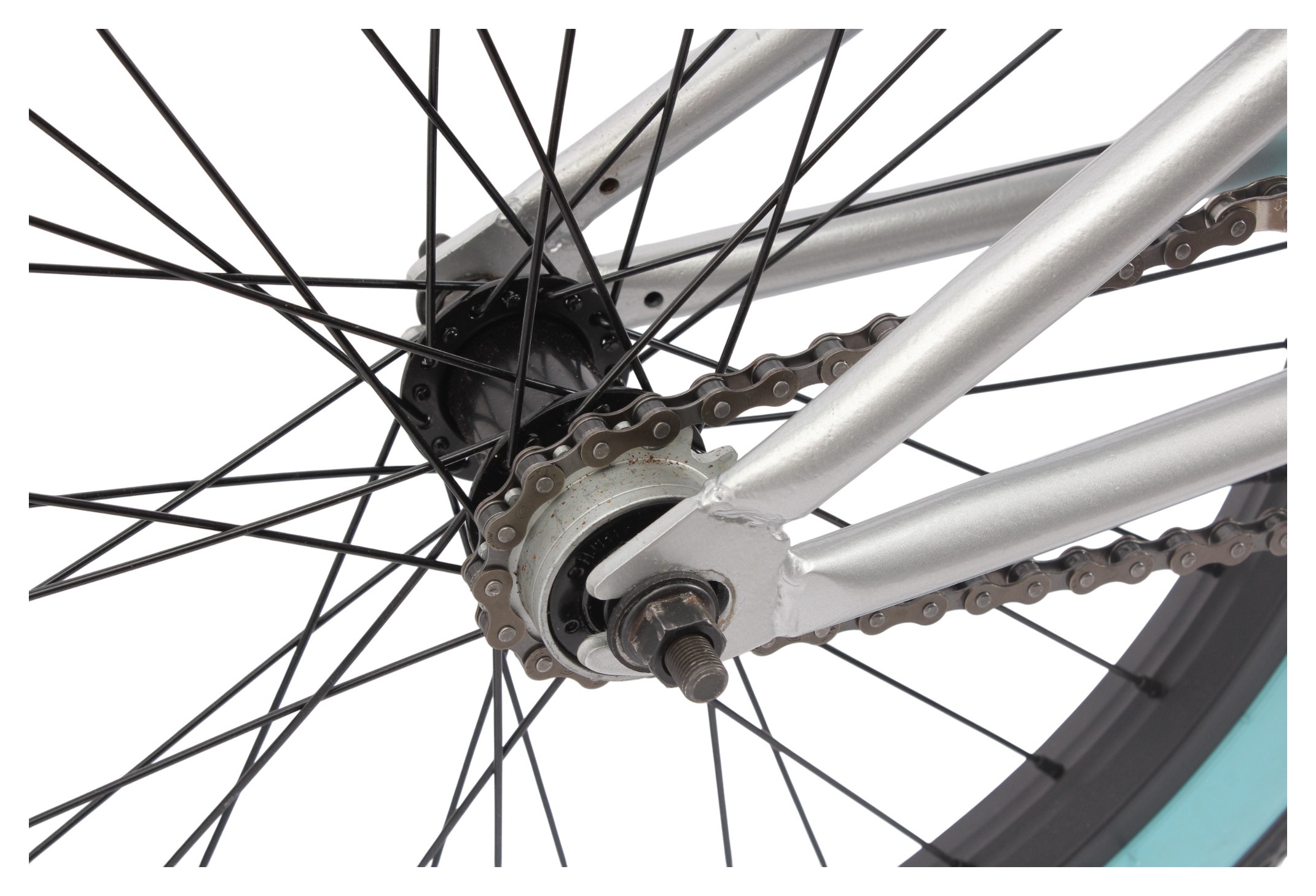 BMX bike KHE PARK 20 inches 11.1 kg silver