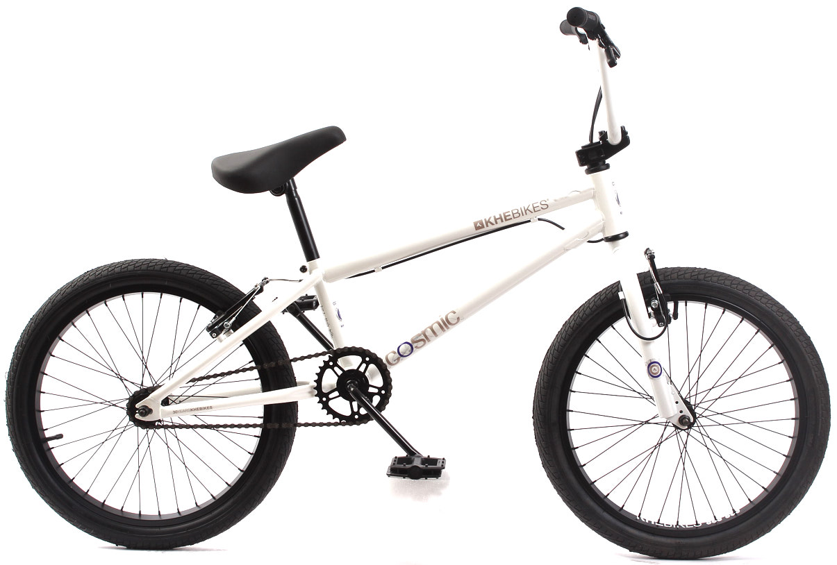 Seitenansicht BMX Rad Cosmic weiß 