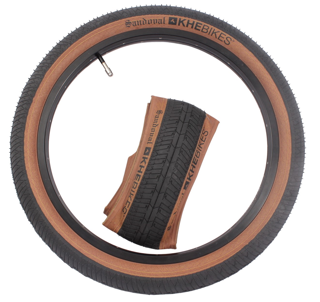BMX folding tire KHE MAC2+ SANDOVAL X KHEbikes 20 inch x 2.25 inch