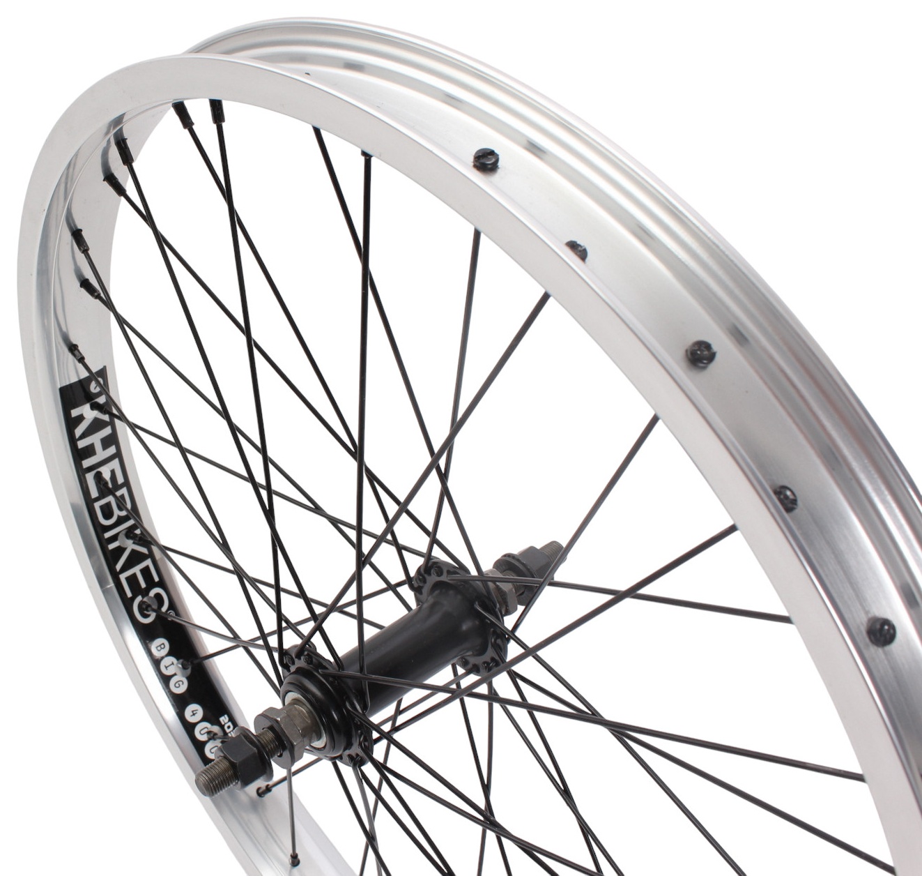 BMX front wheel KHE PRISM 20 inch silver