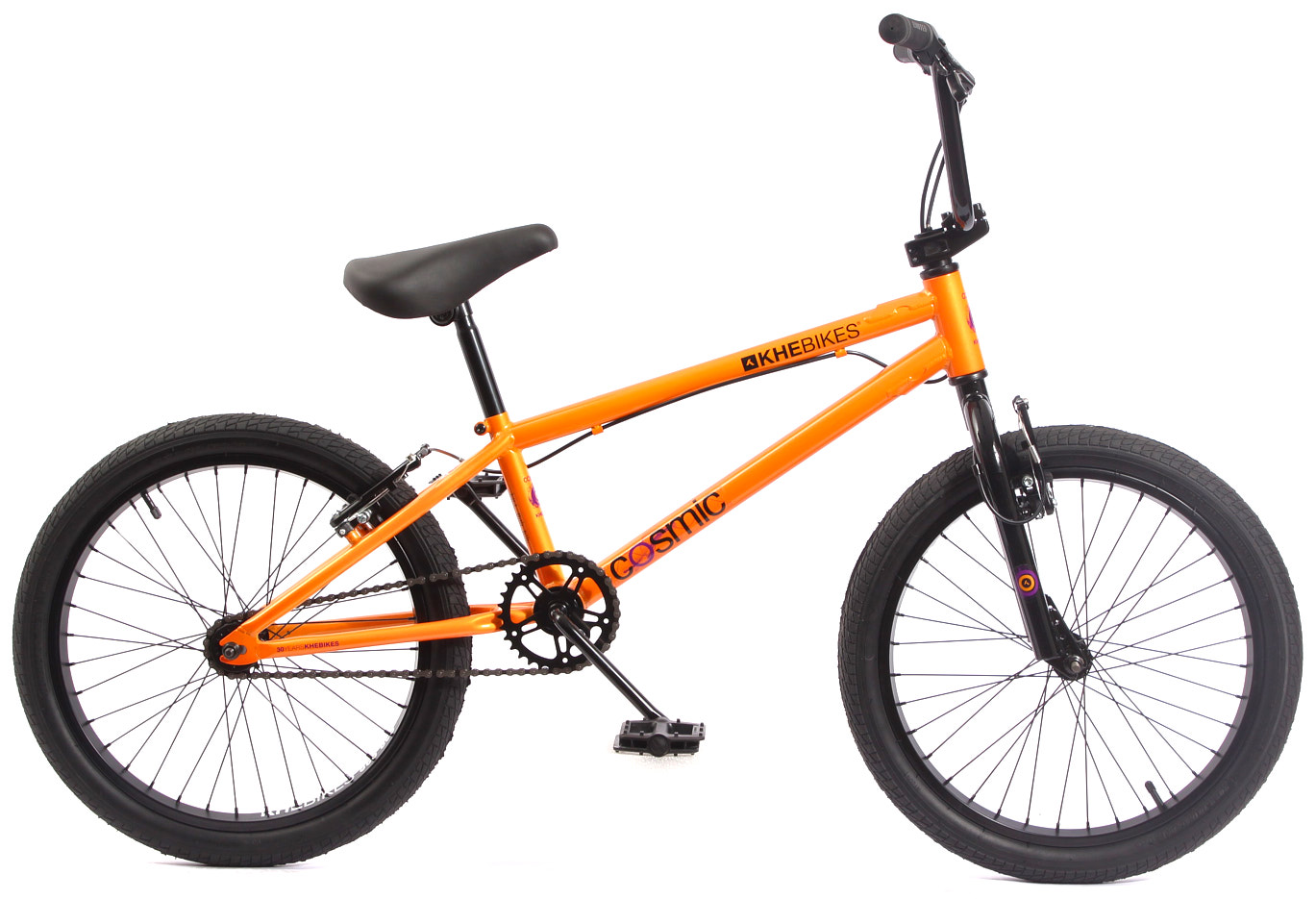 Seitenansicht BMX Rad Cosmic orange KHEbikes