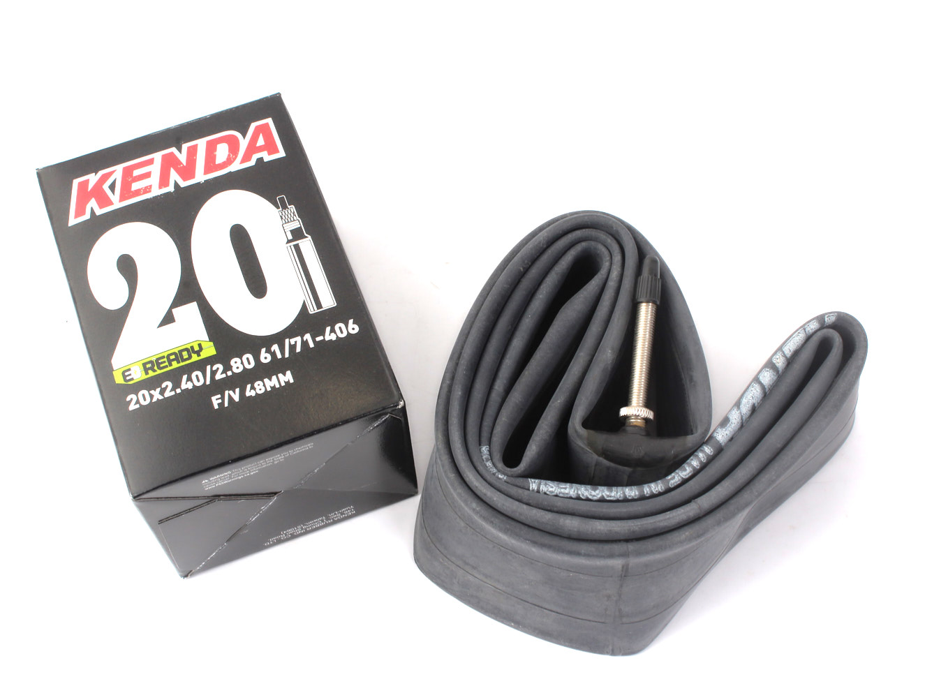 Bicycle inner tube KENDA 20 x 2.4 -2.8 inch PLUS FV