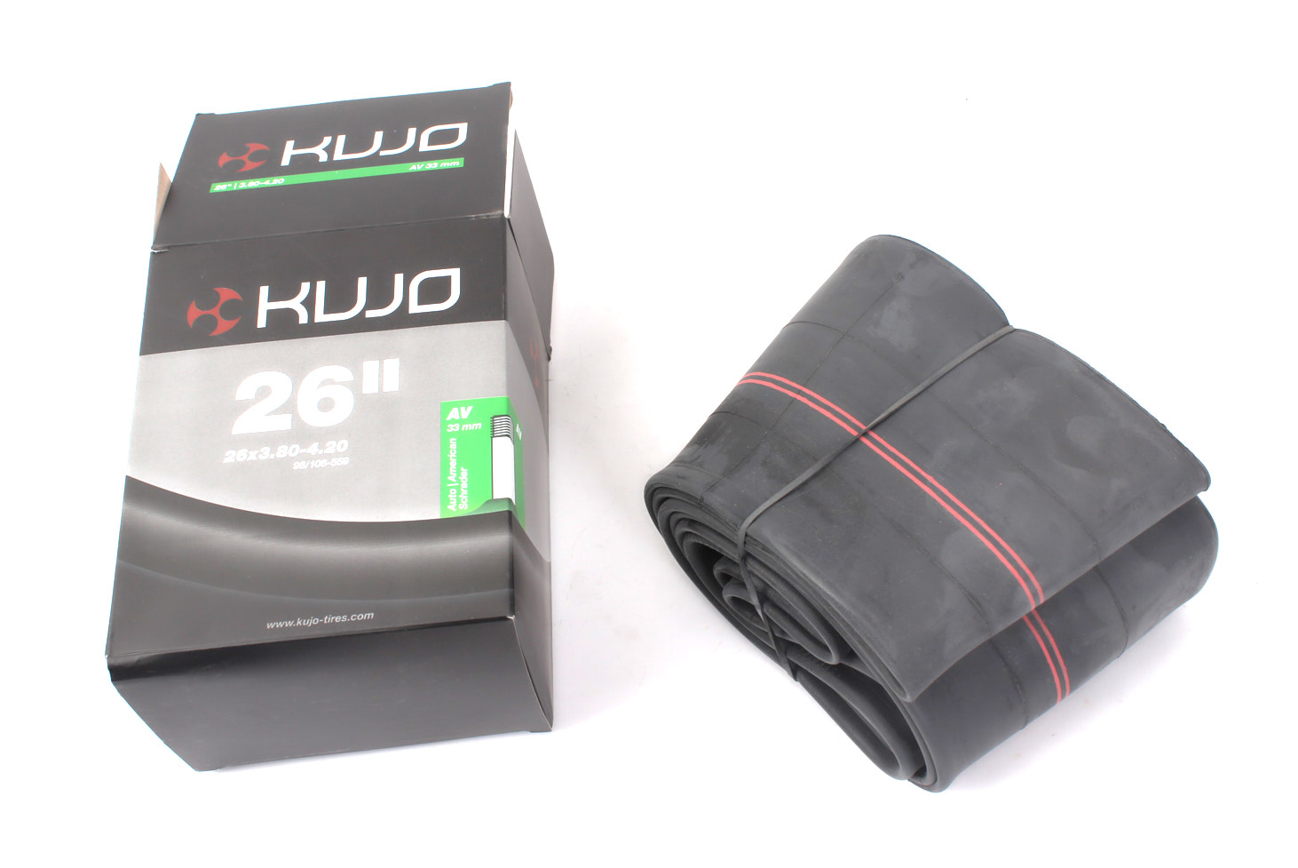 Bicycle inner tube KUJO 26 x 3,8 - 4,2 inch AV