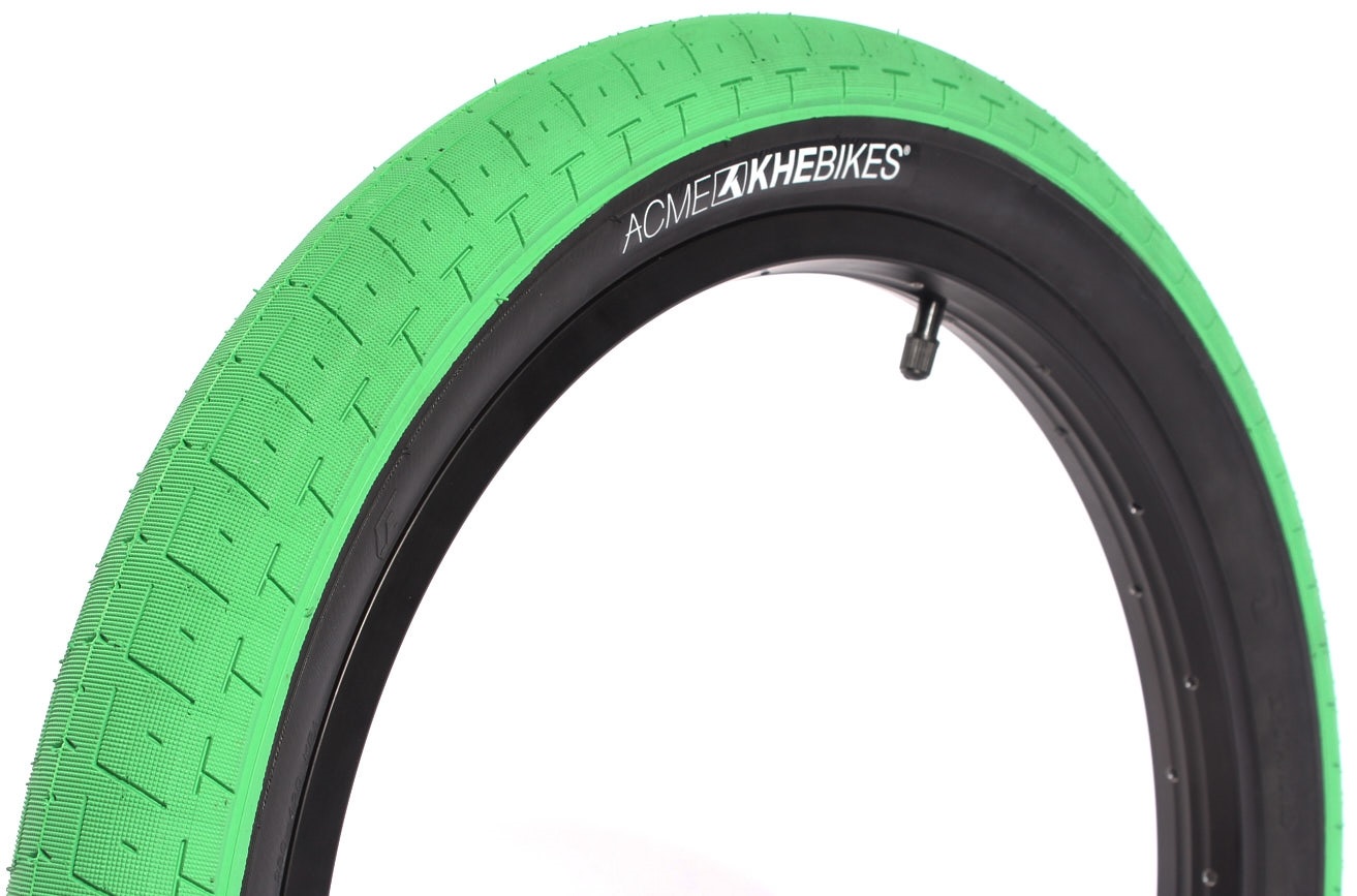 Grün, Schwarzer BMX ACME Reifen