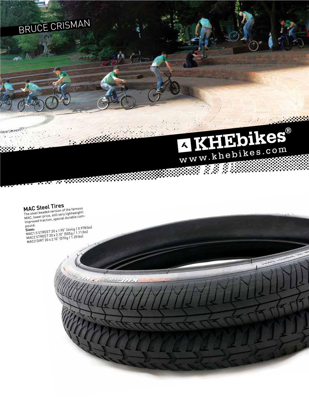 BMX tyres KHE MAC2+ 20 x 2.30 inch