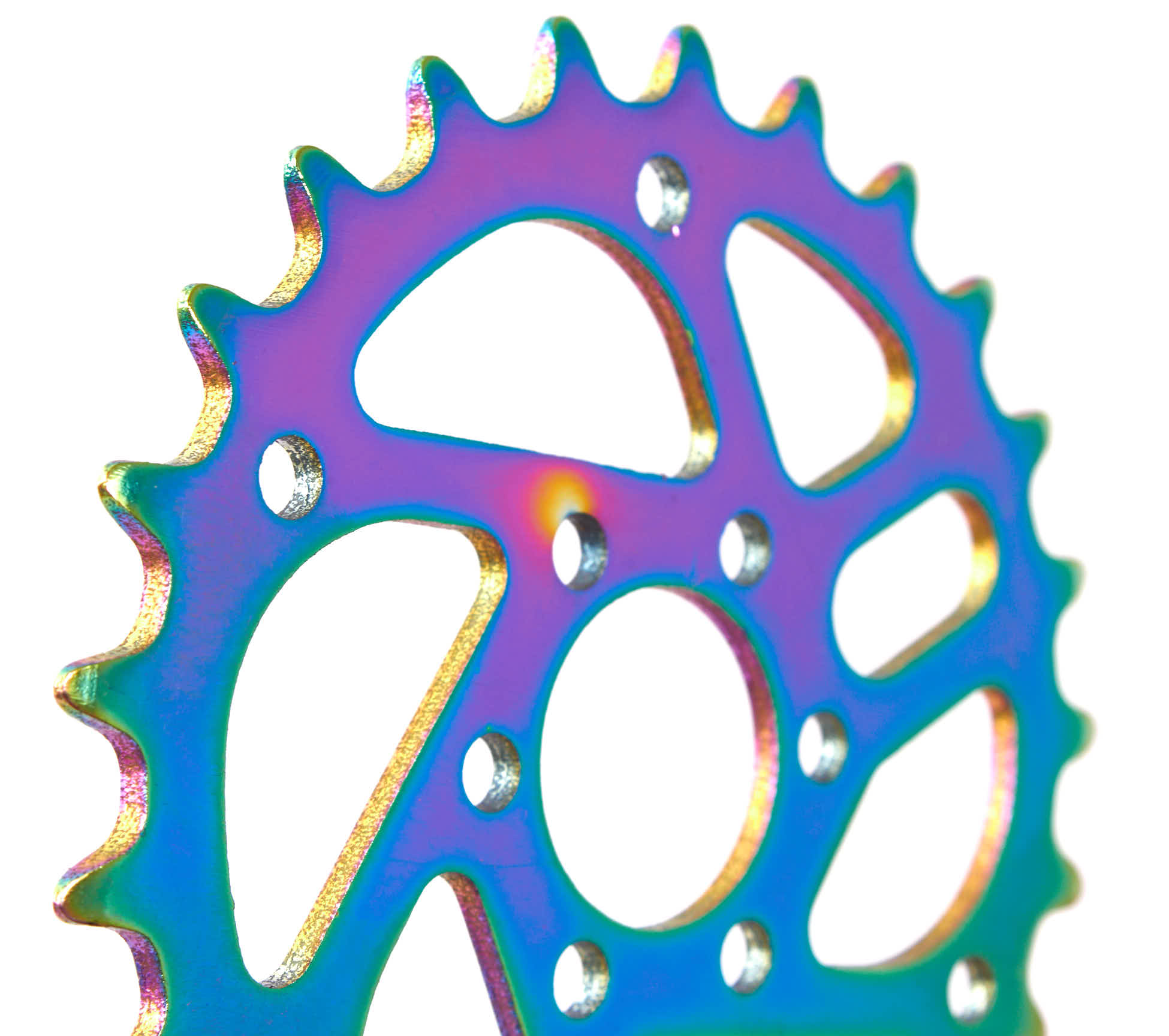 2,5 Dickes Kettenblatt in Oil Slick