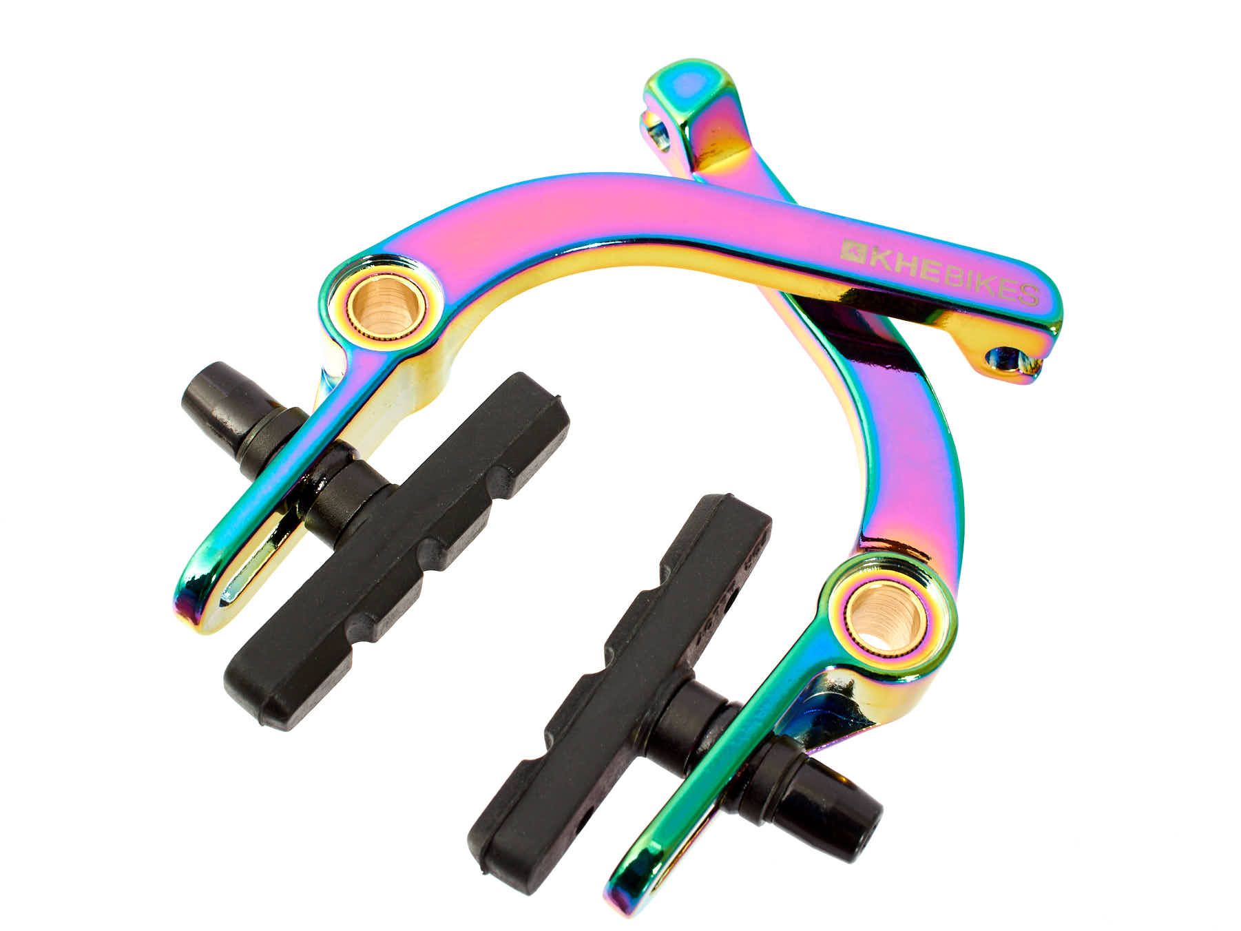Oil Slick BMX U-Bremse mit schwarzen Bremsschuhen