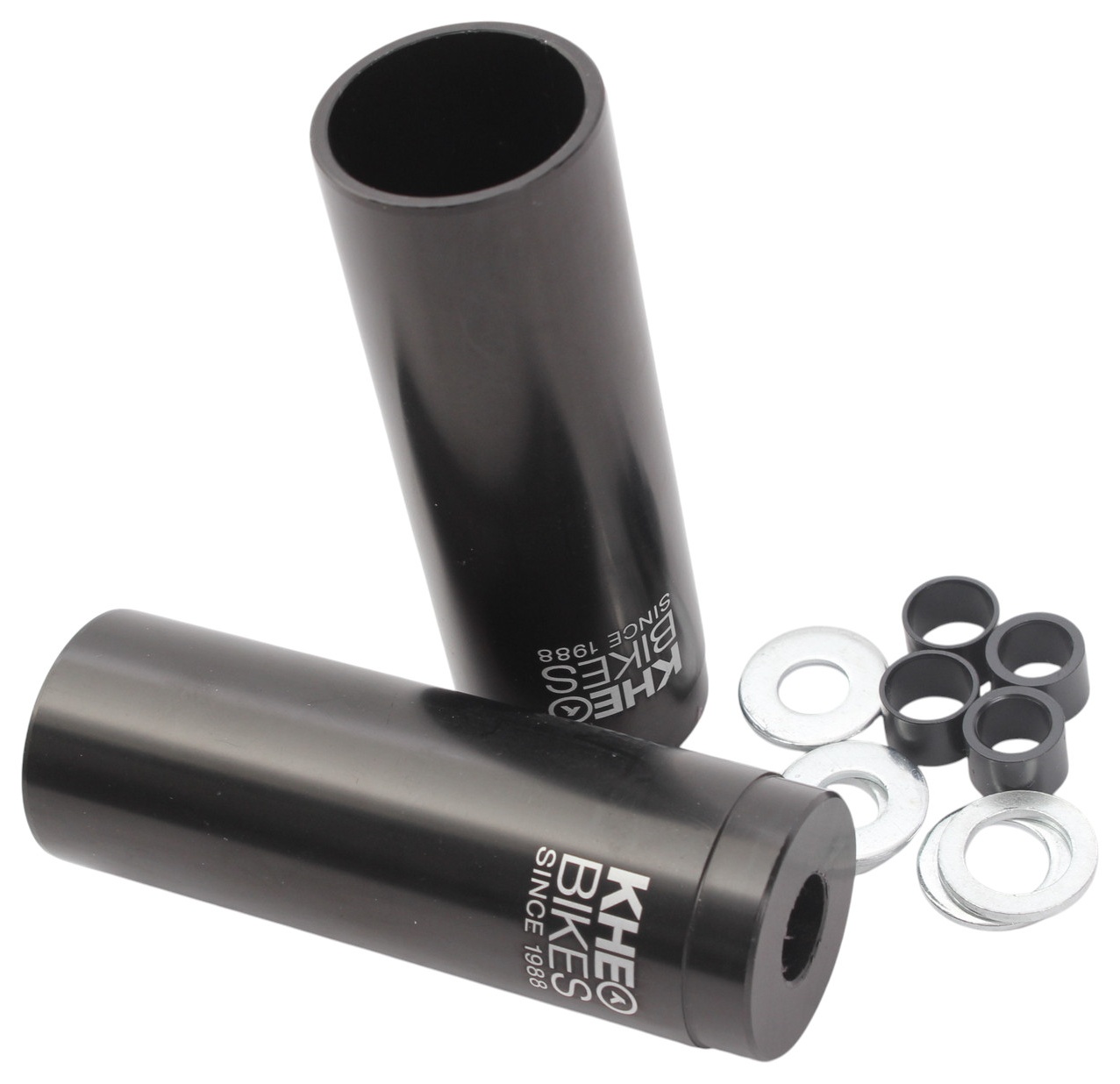 BMX pegs KHE LASER CNC 1 pair suitable for 10 mm, 12 mm & 14 mm axles