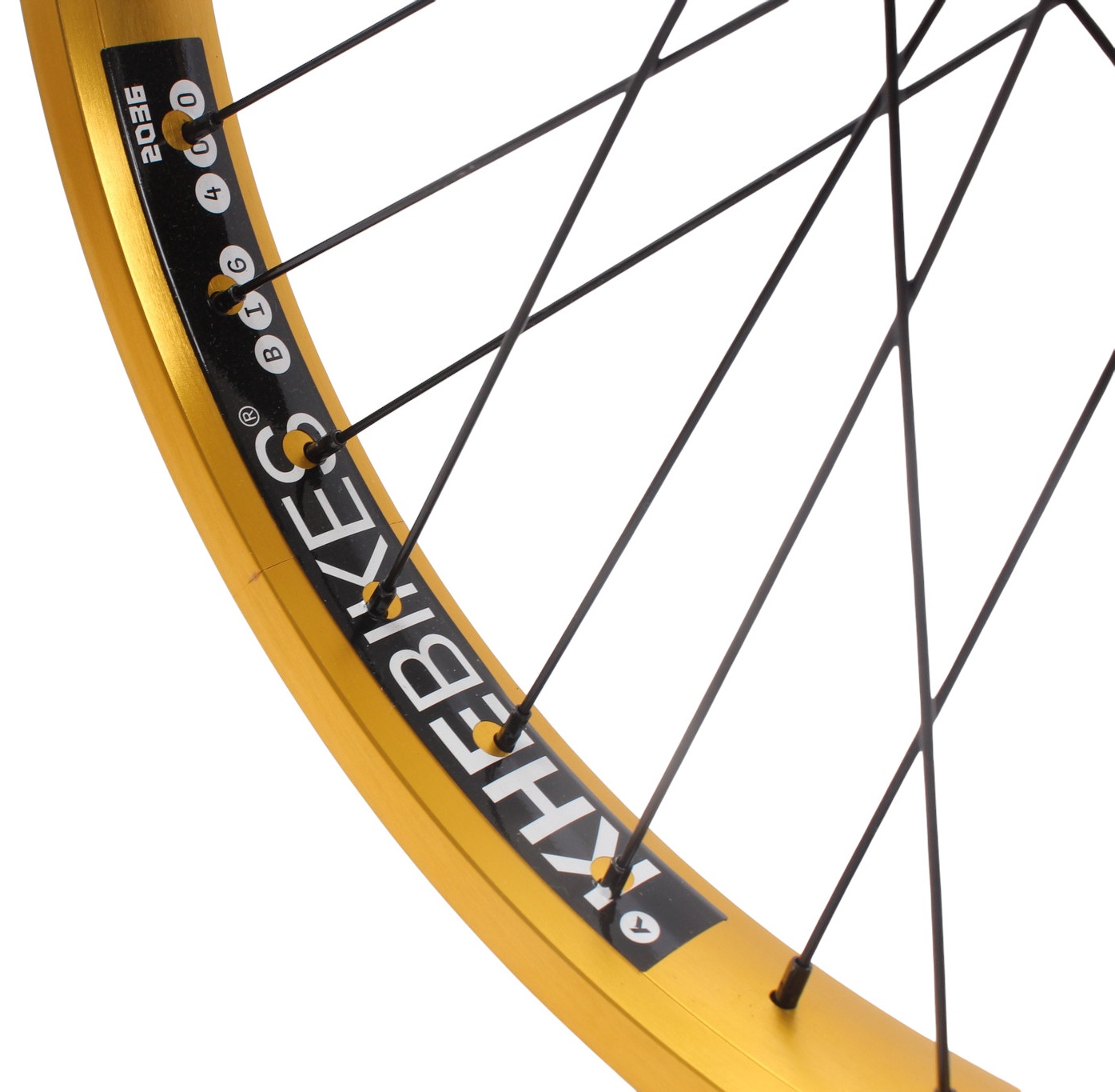 BMX front wheel KHE PRISM 20 inch gold
