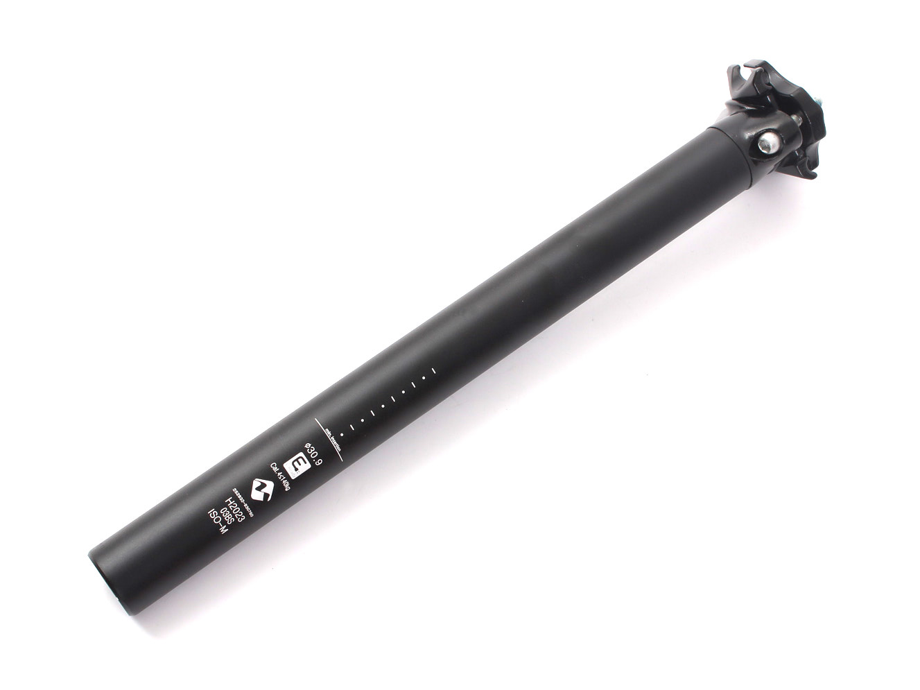 350mm lange Patentsattelstange in Schwarz
