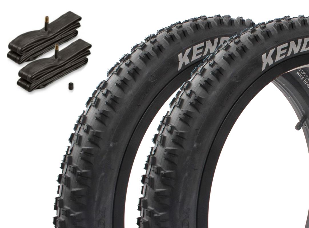 BMX tire set KENDA AMRAK 20 inch x 2.20 inch black + AV inner tube
