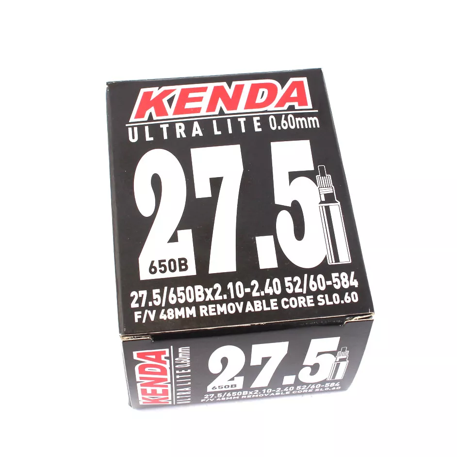 KENDA Ultralite bicycle inner tube 27.5 inch x 2.1 -2.4 inch FV